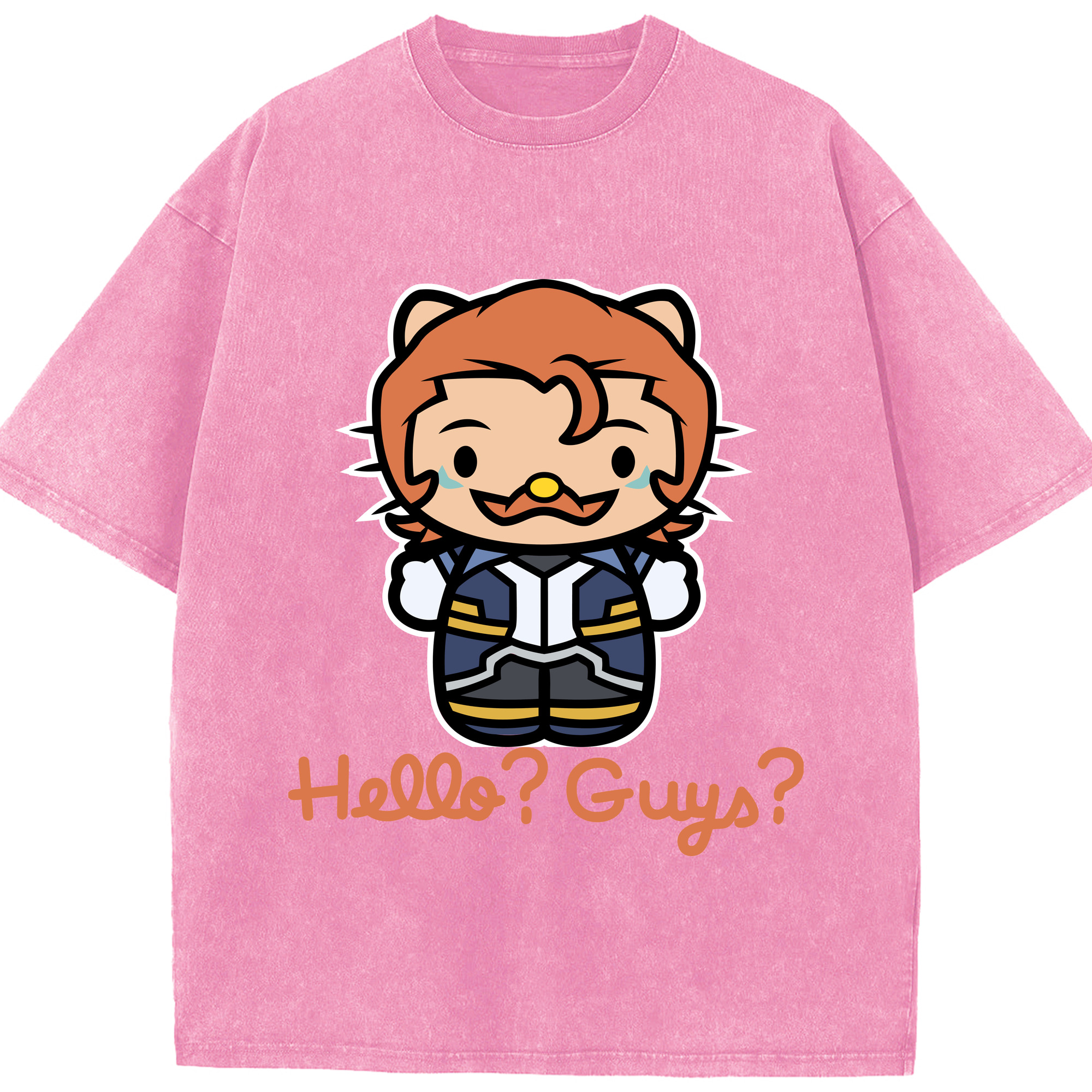 （画像用） Hello Kitty ハローキティ 綿100% ヴィンテージ風 半袖Tシャツ（フロントプリント）